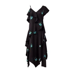 NWT Diane Von Furstenberg Asymmetric Ruffle Dress